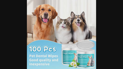 Disposable Dental Finger Wipes For Pets